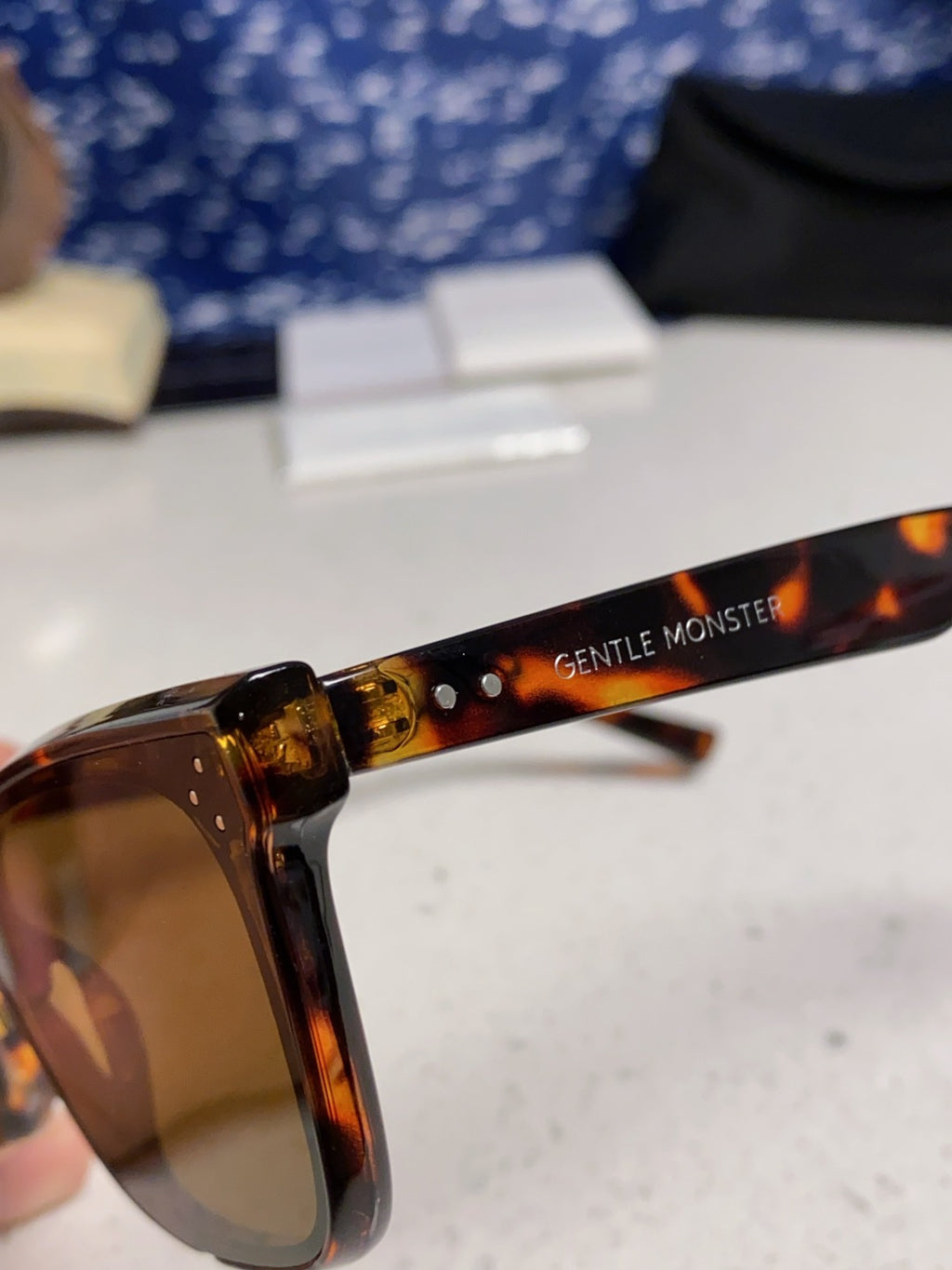 Gentle Monster SOLBEI Metal Fashion Black Lens Sunglasses for Women - 399409 - detail image 7