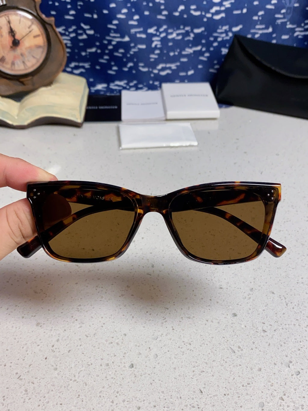 Gentle Monster SOLBEI Metal Fashion Black Lens Sunglasses for Women - 432965 - detail image 4