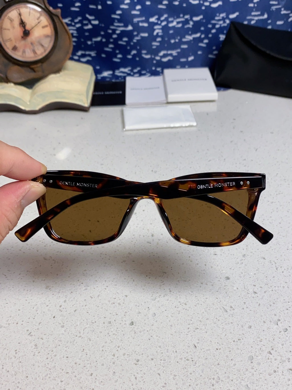 Gentle Monster SOLBEI Metal Fashion Black Lens Sunglasses for Women - 432965 - detail image 5