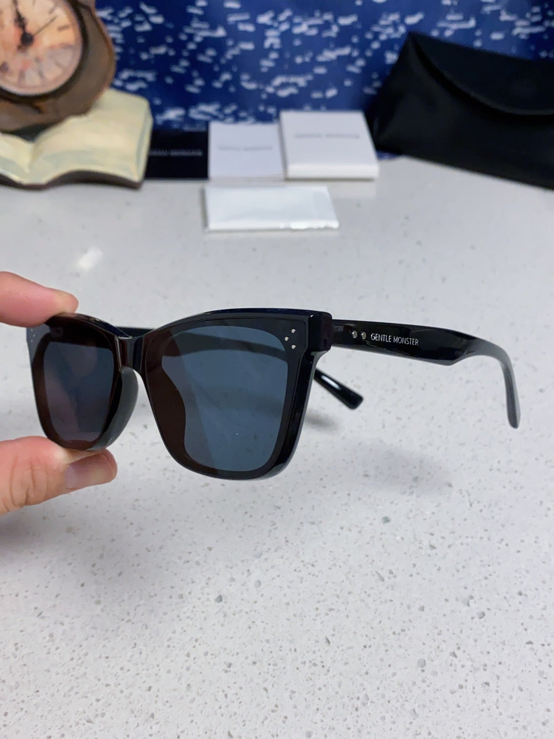 Gentle Monster SOLBEI Metal Fashion Black Lens Sunglasses for Women - 399410 - detail image 6