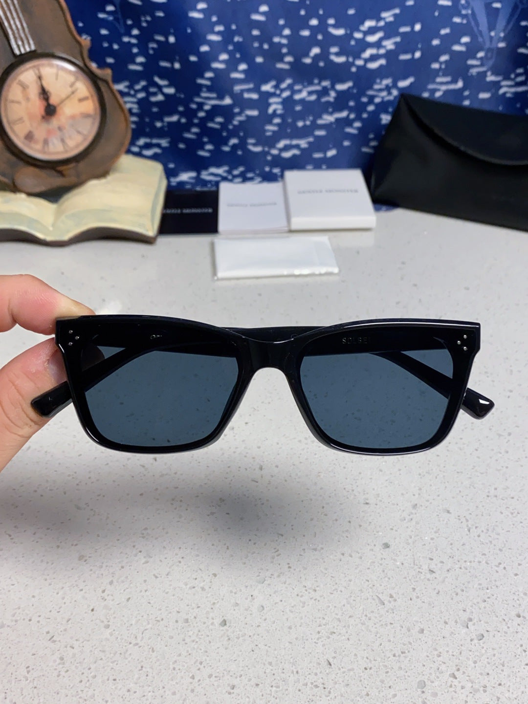 Gentle Monster SOLBEI Metal Fashion Black Lens Sunglasses for Women - 399410 - detail image 4