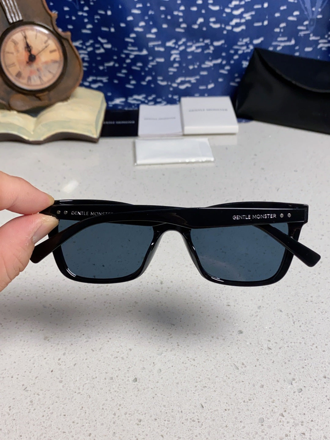 Gentle Monster SOLBEI Metal Fashion Black Lens Sunglasses for Women - 399410 - detail image 5
