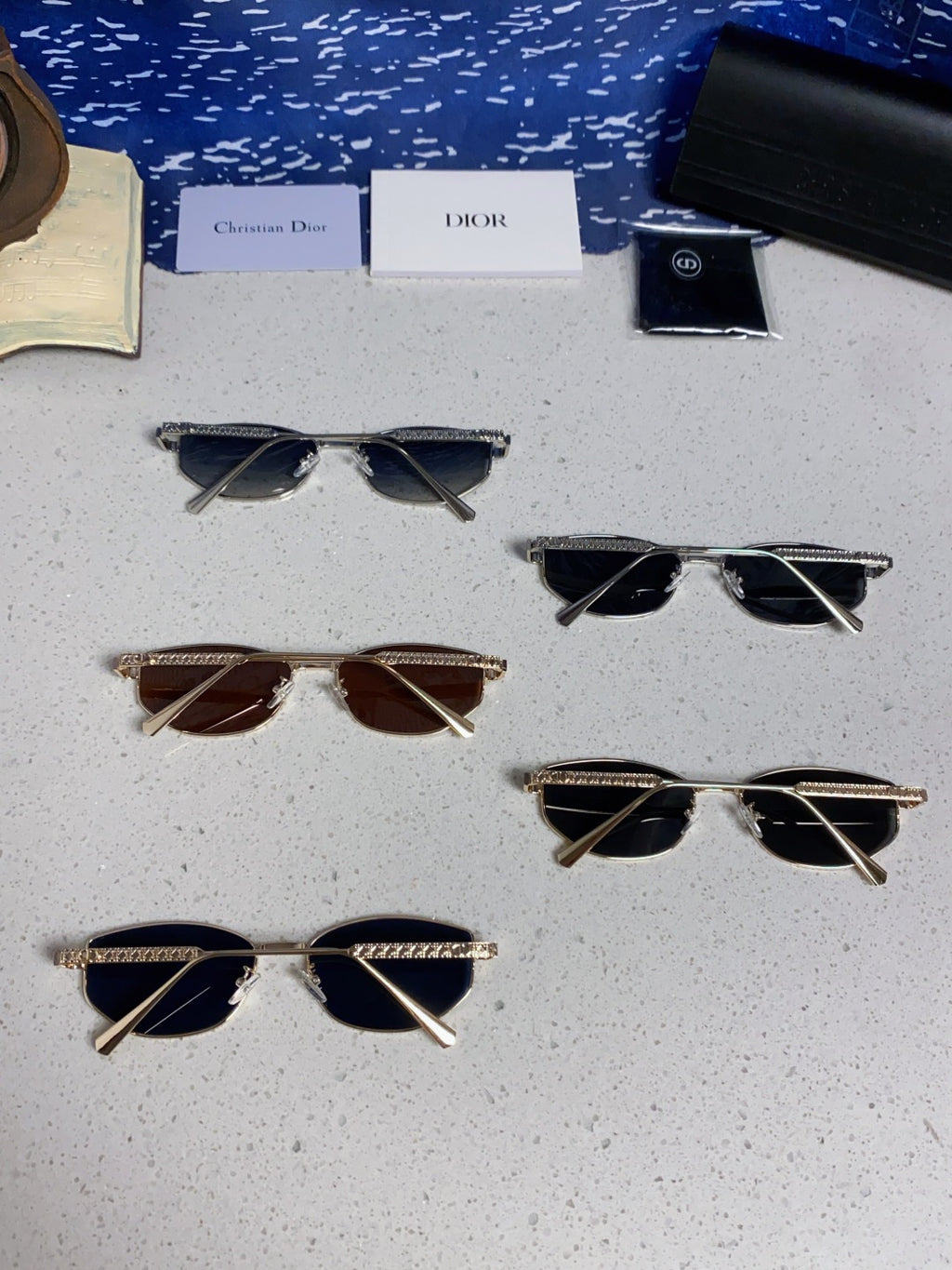 Dior Metal Round Silver Lens Sunglasses for Men & Women - detail image 10