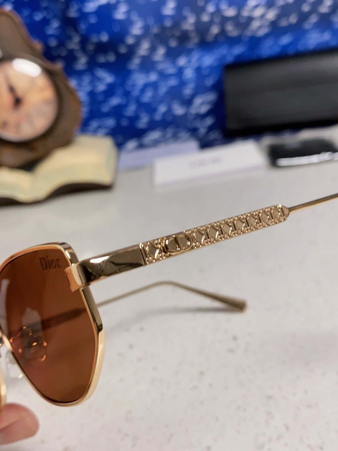 Dior Metal Round Red Lens Sunglasses for Men & Women - detail image 8