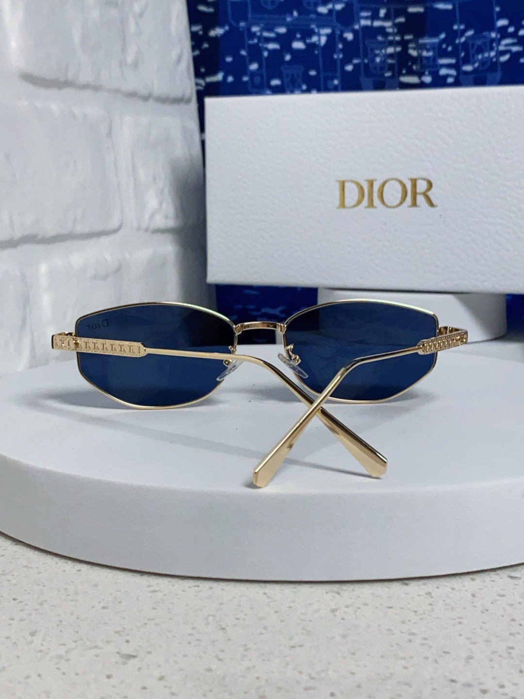 Dior Metal Round Brown Lens Sunglasses for Men & Women - 158404 - detail image 3