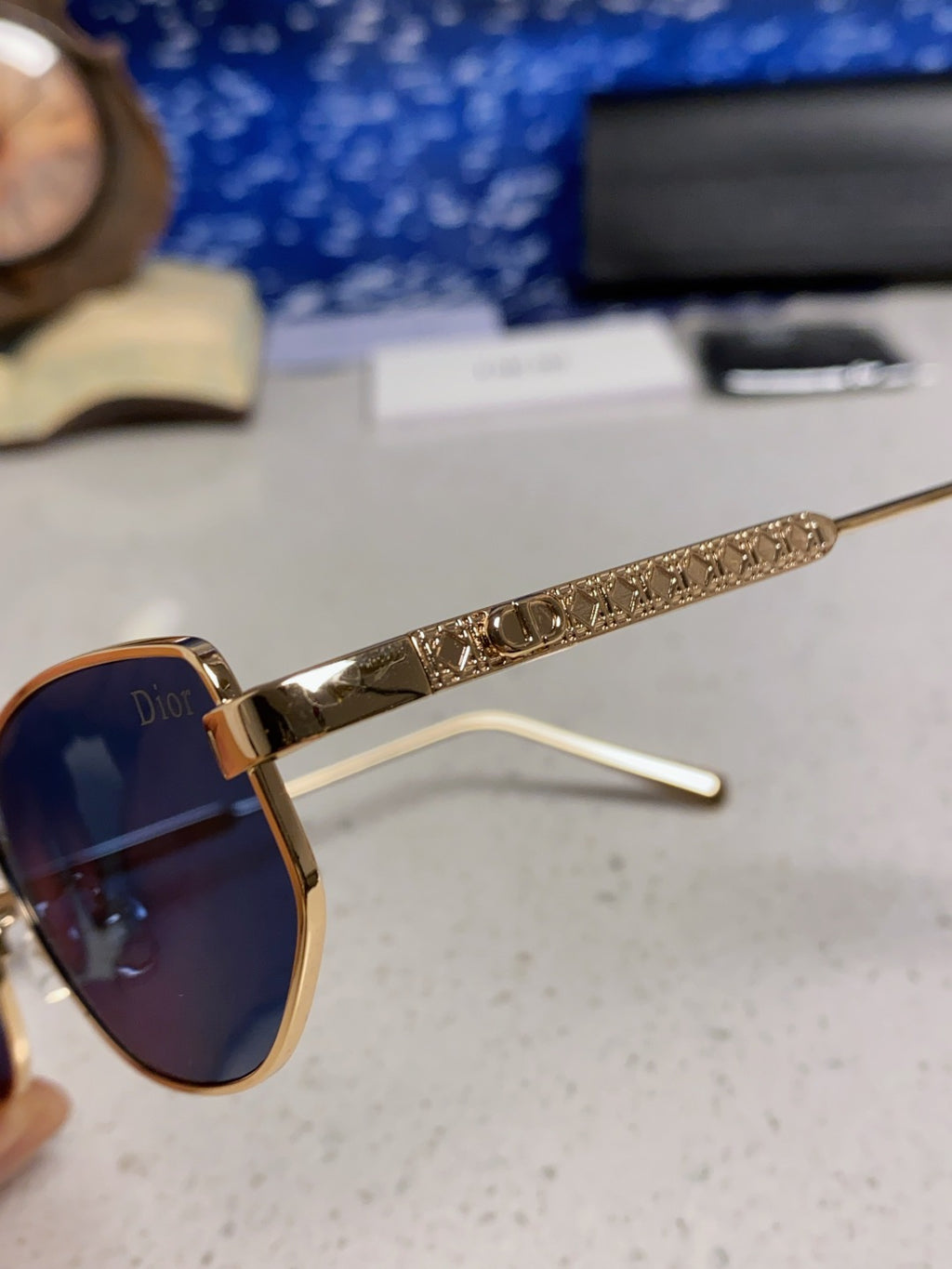 Dior Metal Round Brown Lens Sunglasses for Men & Women - 158404 - detail image 7