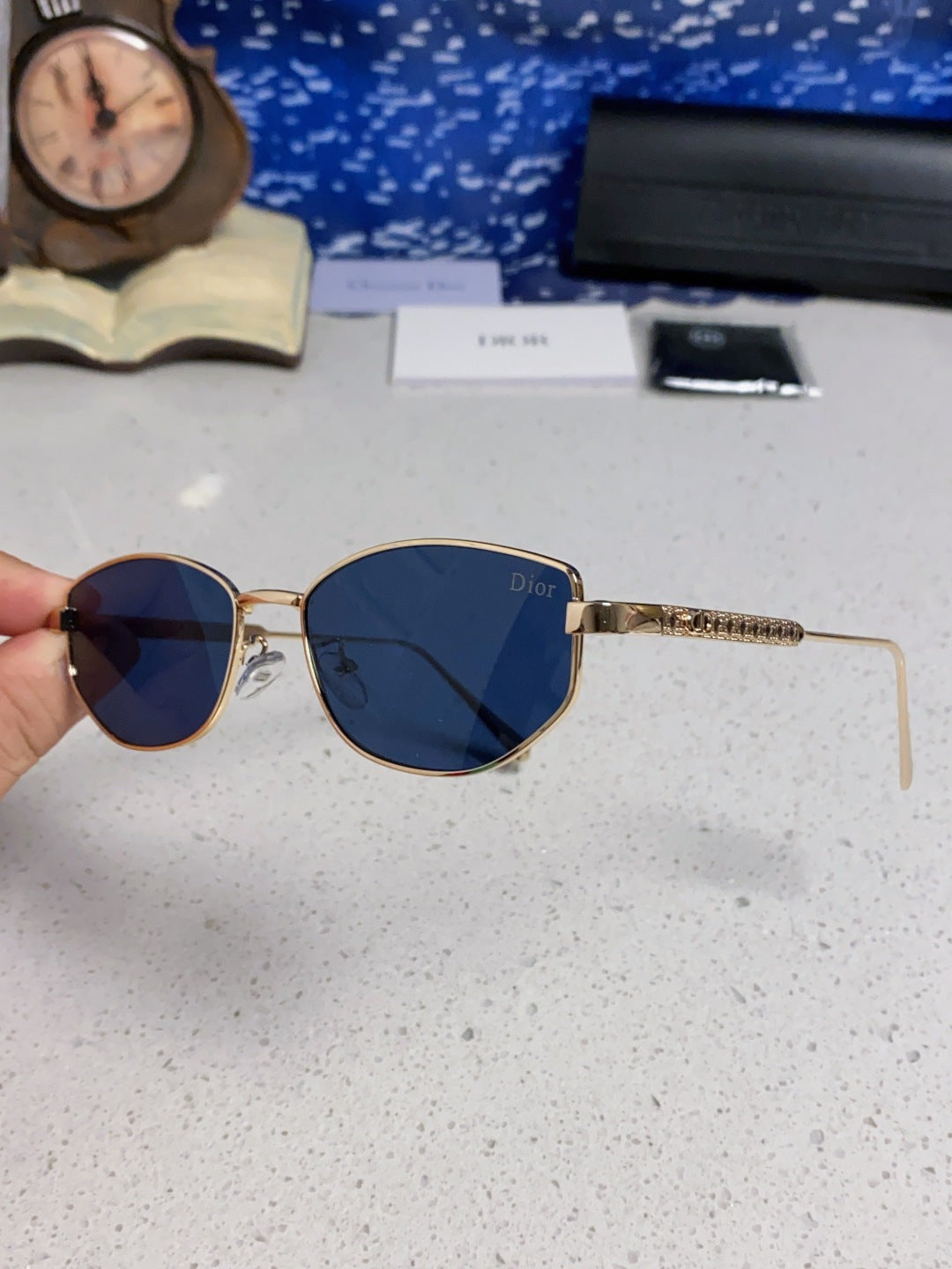 Dior Metal Round Brown Lens Sunglasses for Men & Women - 158404 - detail image 6