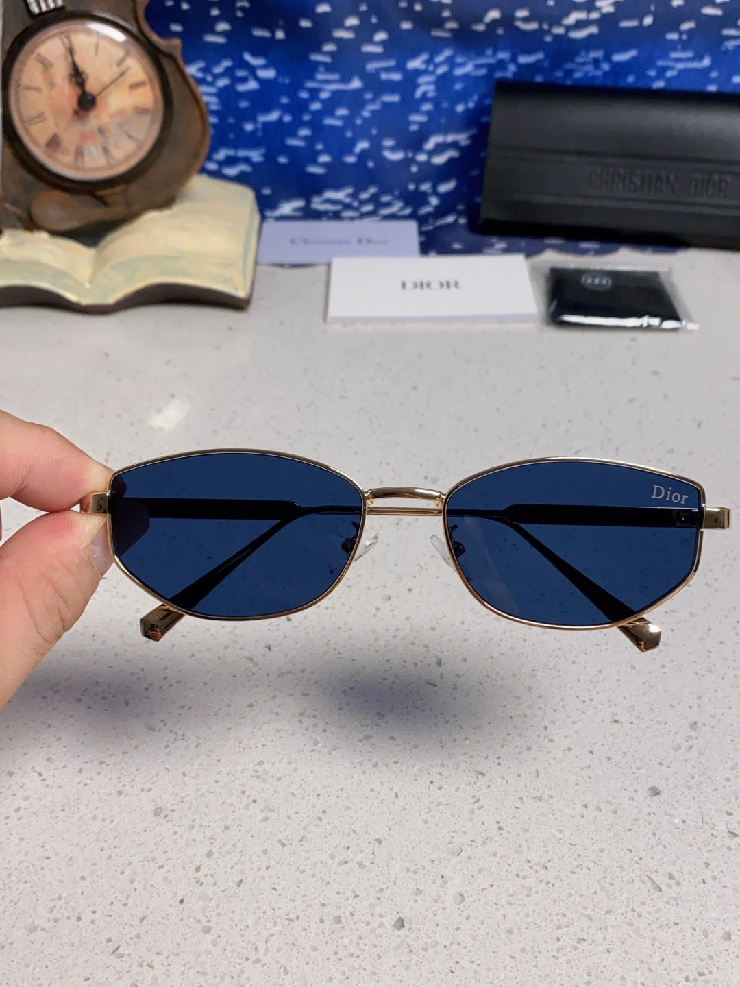 Dior Metal Round Brown Lens Sunglasses for Men & Women - detail image 4