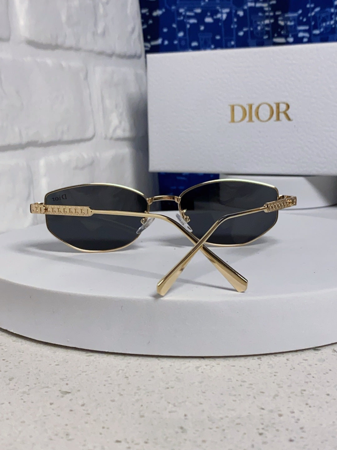Dior Metal Round Silver Lens Sunglasses for Men & Women - detail image 2