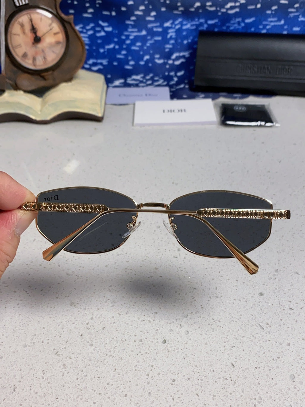 Dior Metal Round Silver Lens Sunglasses for Men & Women - 158406 - detail image 4
