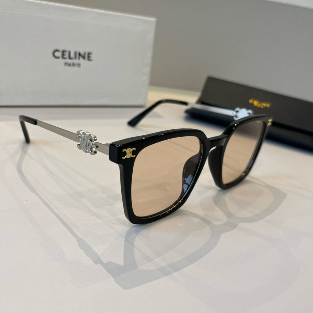 Celine Fashion Gold Lens Sunglasses for Men & Women - 358337