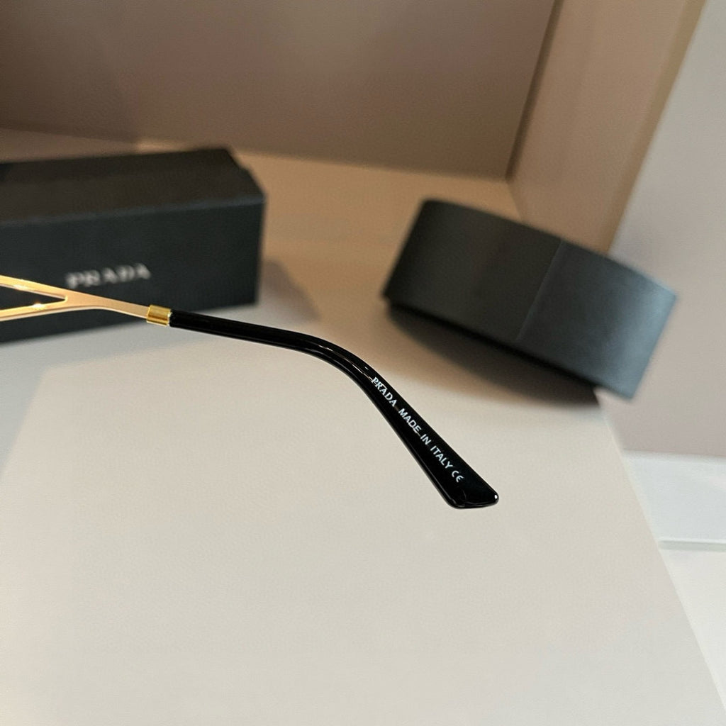 Prada Polarized Fashion Gold Lens Sunglasses for Men - 415759 - detail image 9