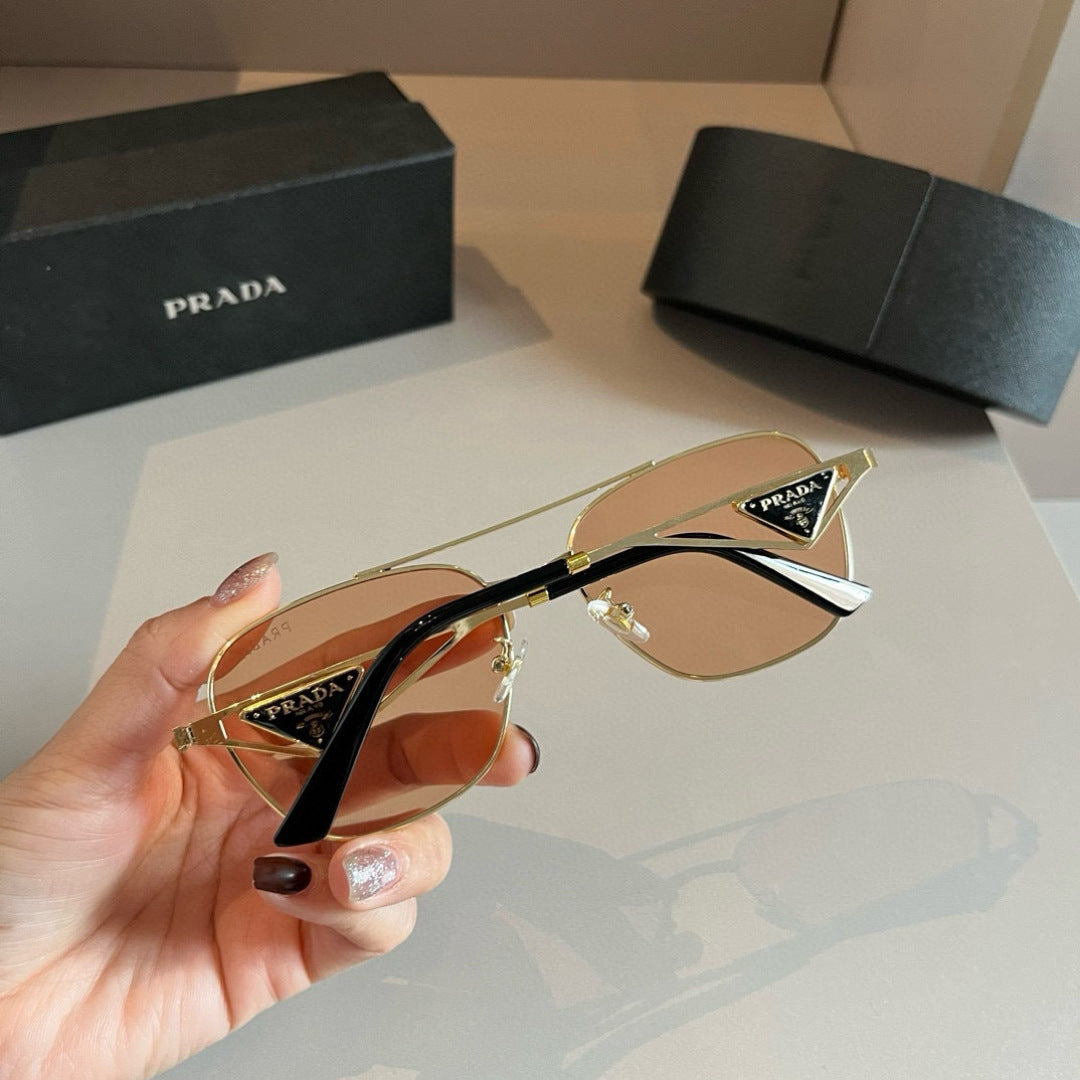 Prada Polarized Fashion Gold Lens Sunglasses for Men - 415759 - detail image 7