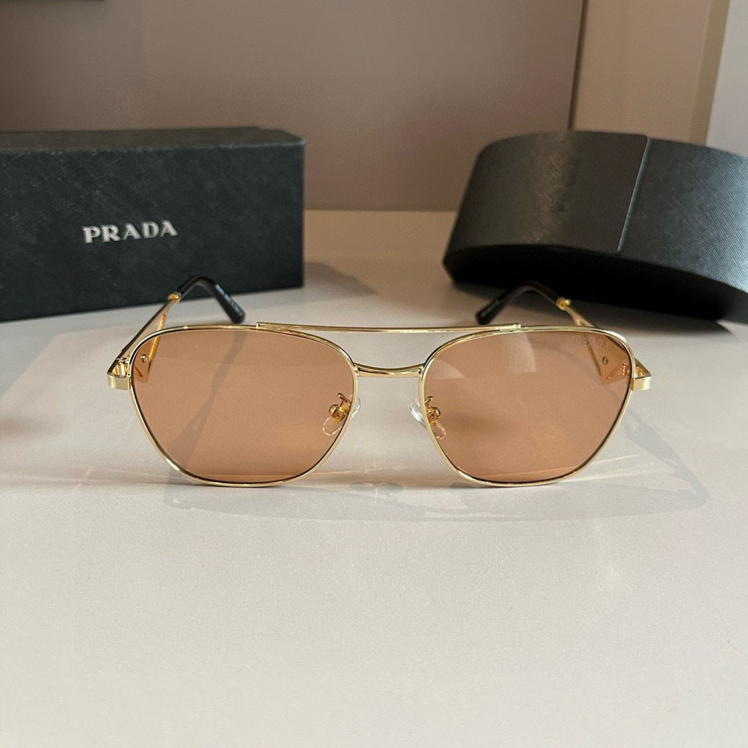 Prada Polarized Fashion Gold Lens Sunglasses for Men - 415759 - detail image 2