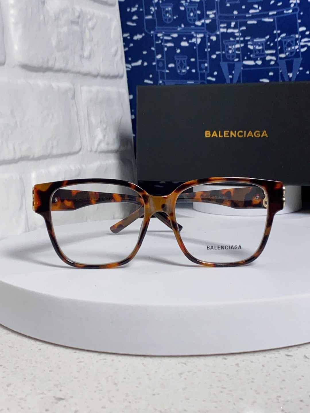 Balenciaga Folding Square Red Lens Sunglasses for Men & Women - 416118