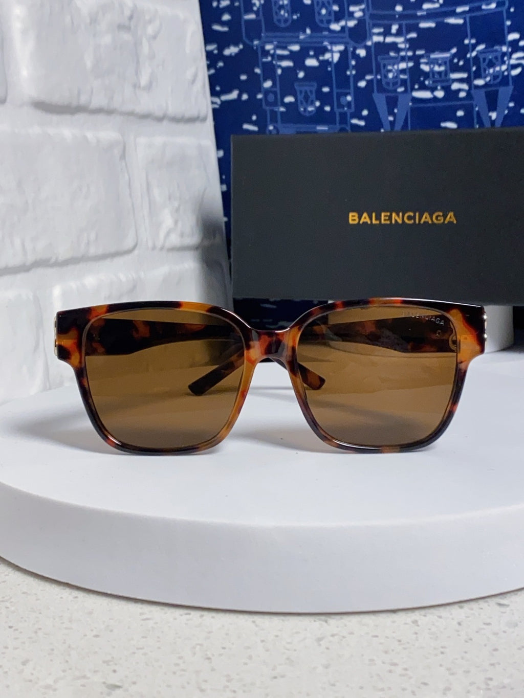 Balenciaga Folding Square Brown Lens Sunglasses for Men & Women - 416121 - detail image 2