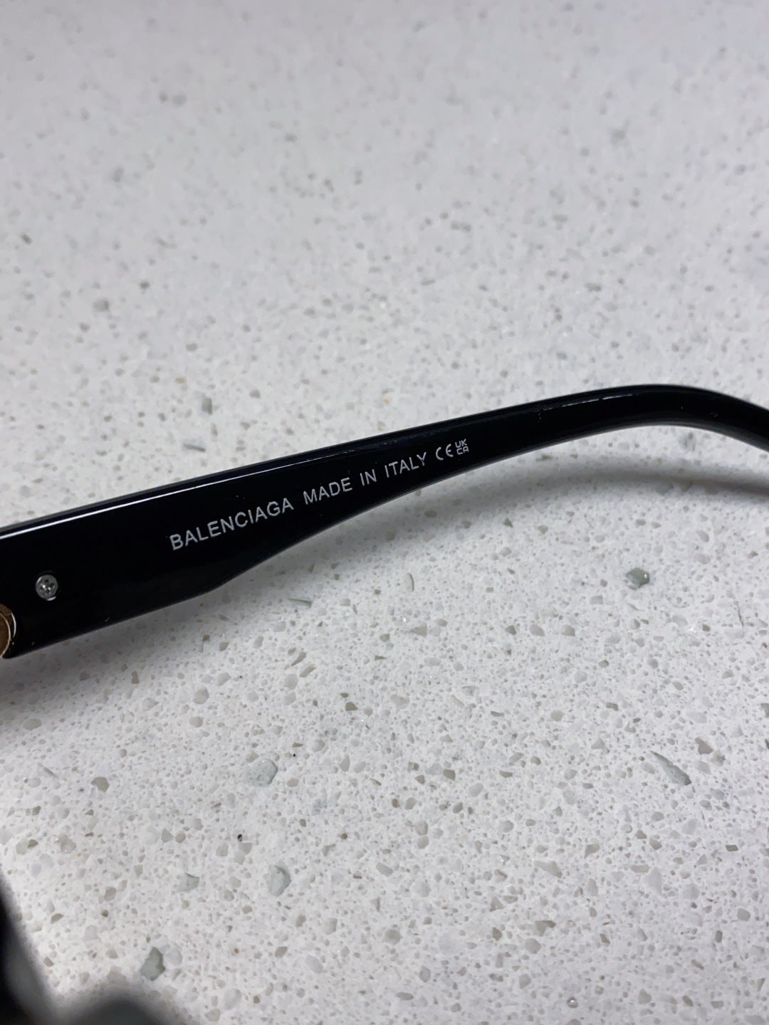 Balenciaga Folding Square Gold Lens Sunglasses for Men & Women - 416122 - detail image 9