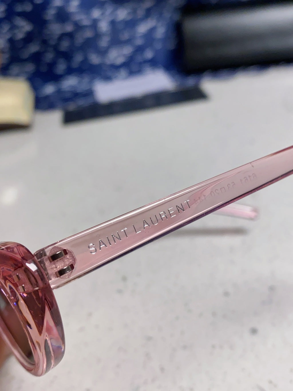 Saint Laurent SL557 Oval Silver Lens Sunglasses for Men & Women - 449214 - detail image 6