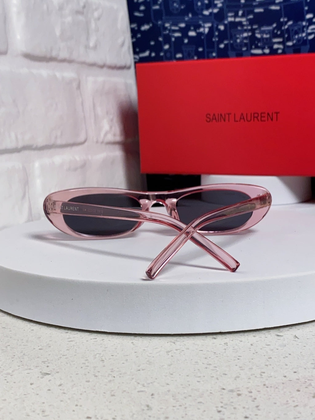 Saint Laurent SL557 Oval Silver Lens Sunglasses for Men & Women - 449214 - detail image 2