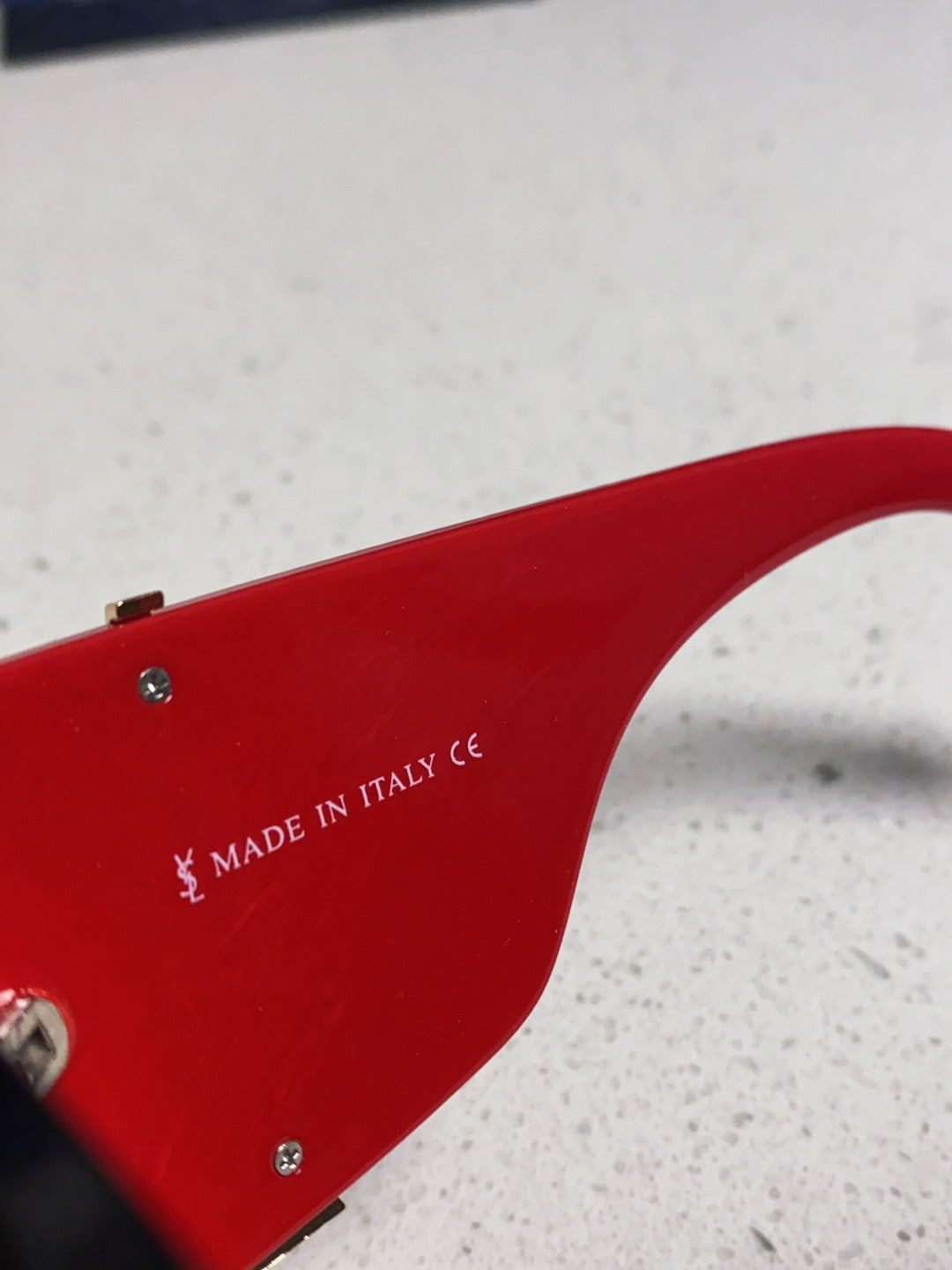 Saint Laurent Oversized Red Lens Sunglasses for Women - detail image 8