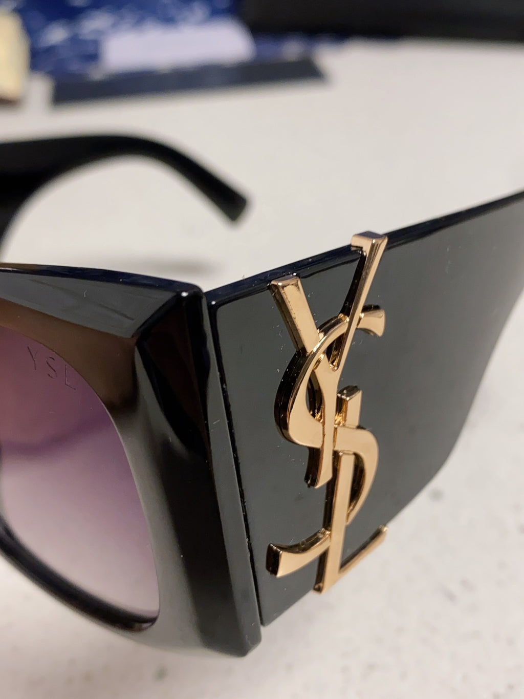 Saint Laurent Oversized Black Lens Sunglasses for Women - 449222 - detail image 7