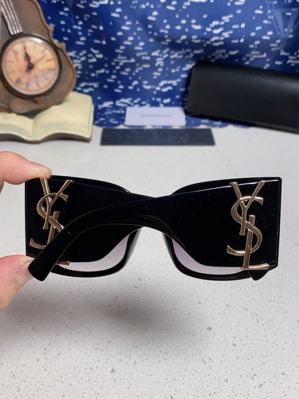 Saint Laurent Oversized Black Lens Sunglasses for Women - 449222 - detail image 5