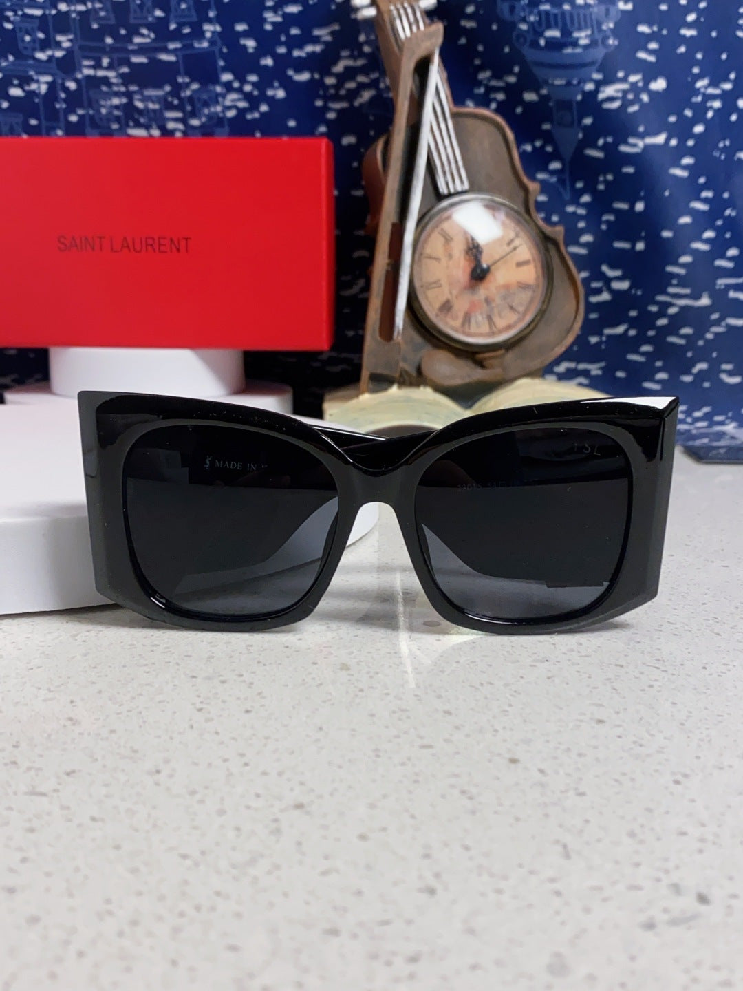Saint Laurent Oversized Black Lens Sunglasses for Women - 449223 - detail image 9