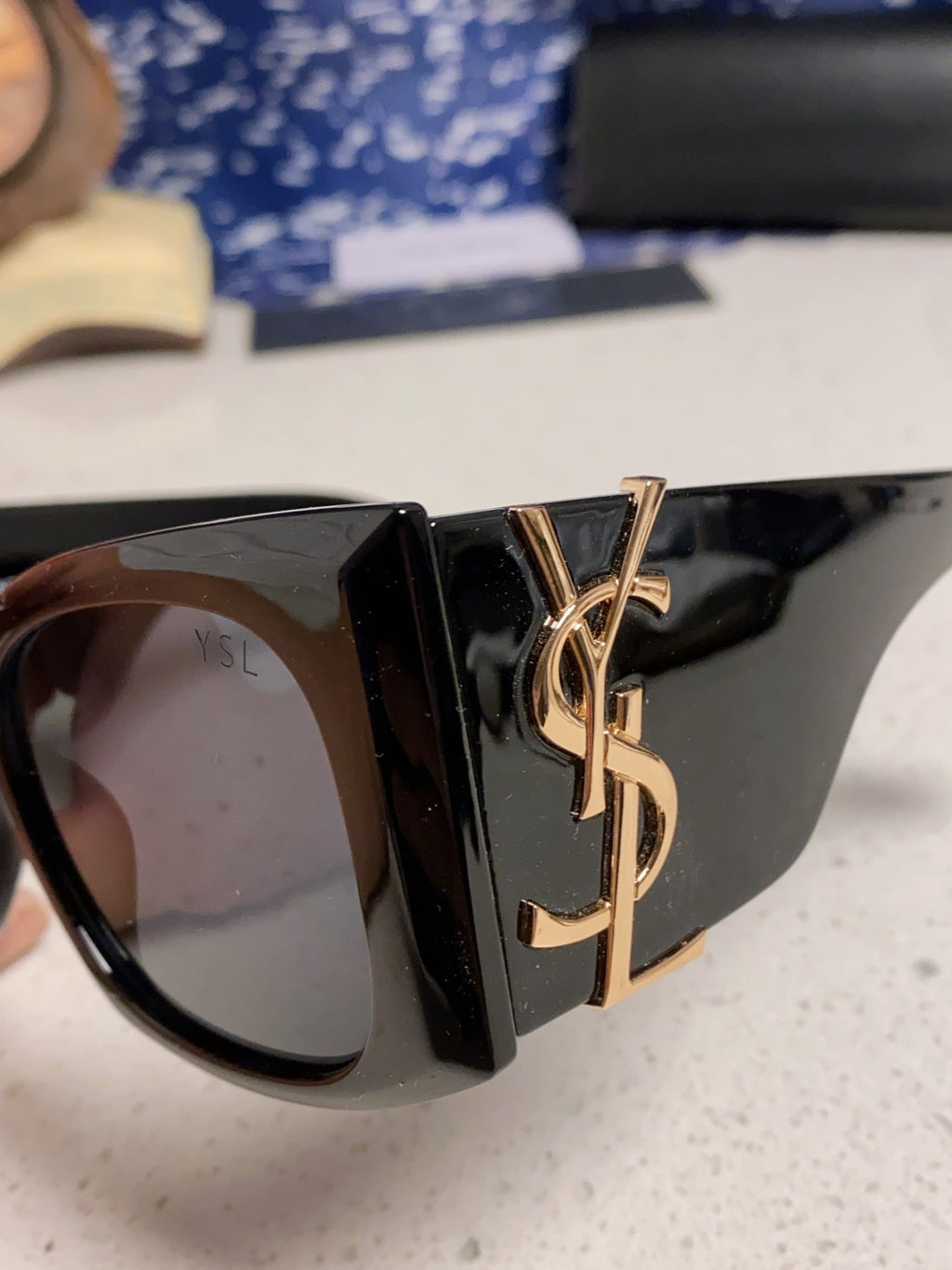 Saint Laurent Oversized Black Lens Sunglasses for Women - 449223 - detail image 7