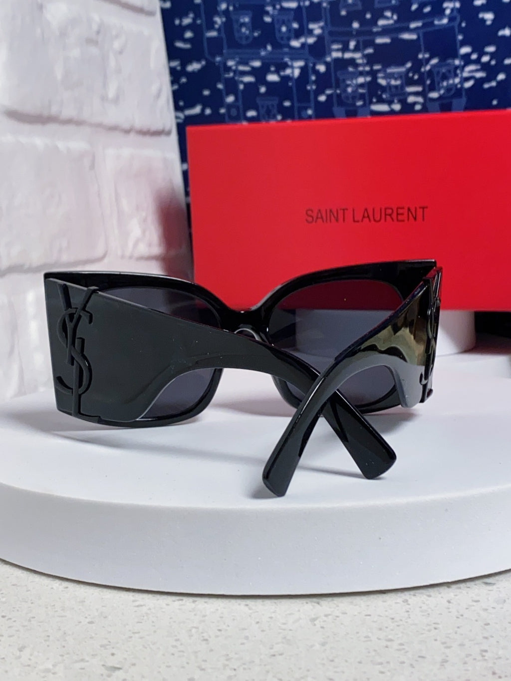 Saint Laurent Oversized Black Lens Sunglasses for Women - detail image 3
