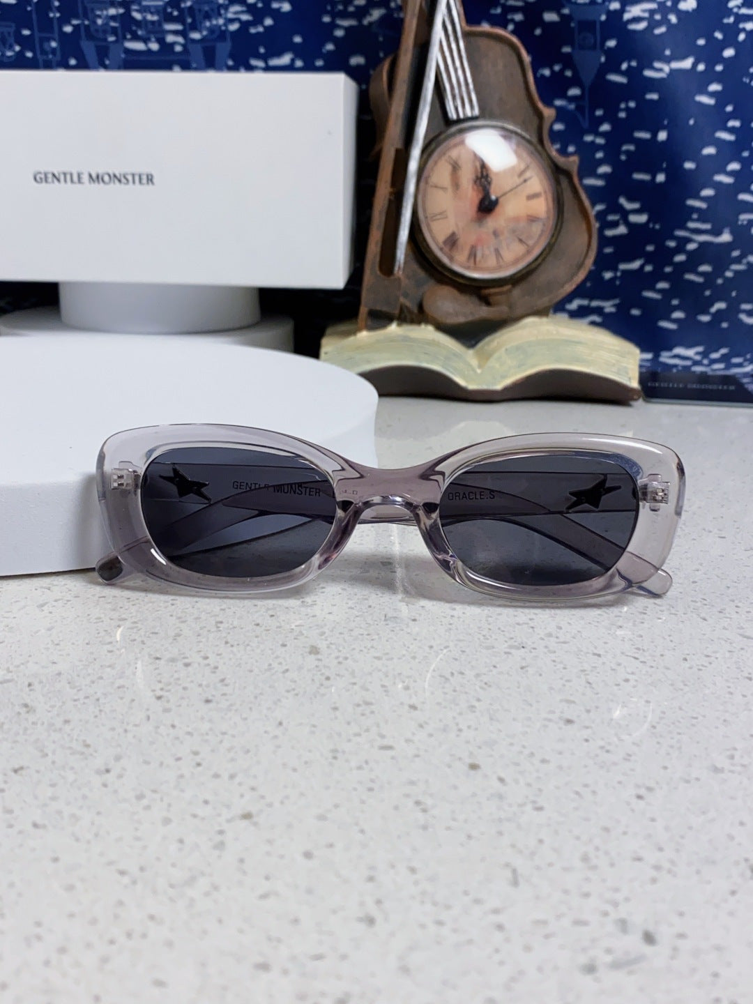 Gentle Monster ORACLE Cat-Eye Silver Lens Sunglasses for Women - detail image 9