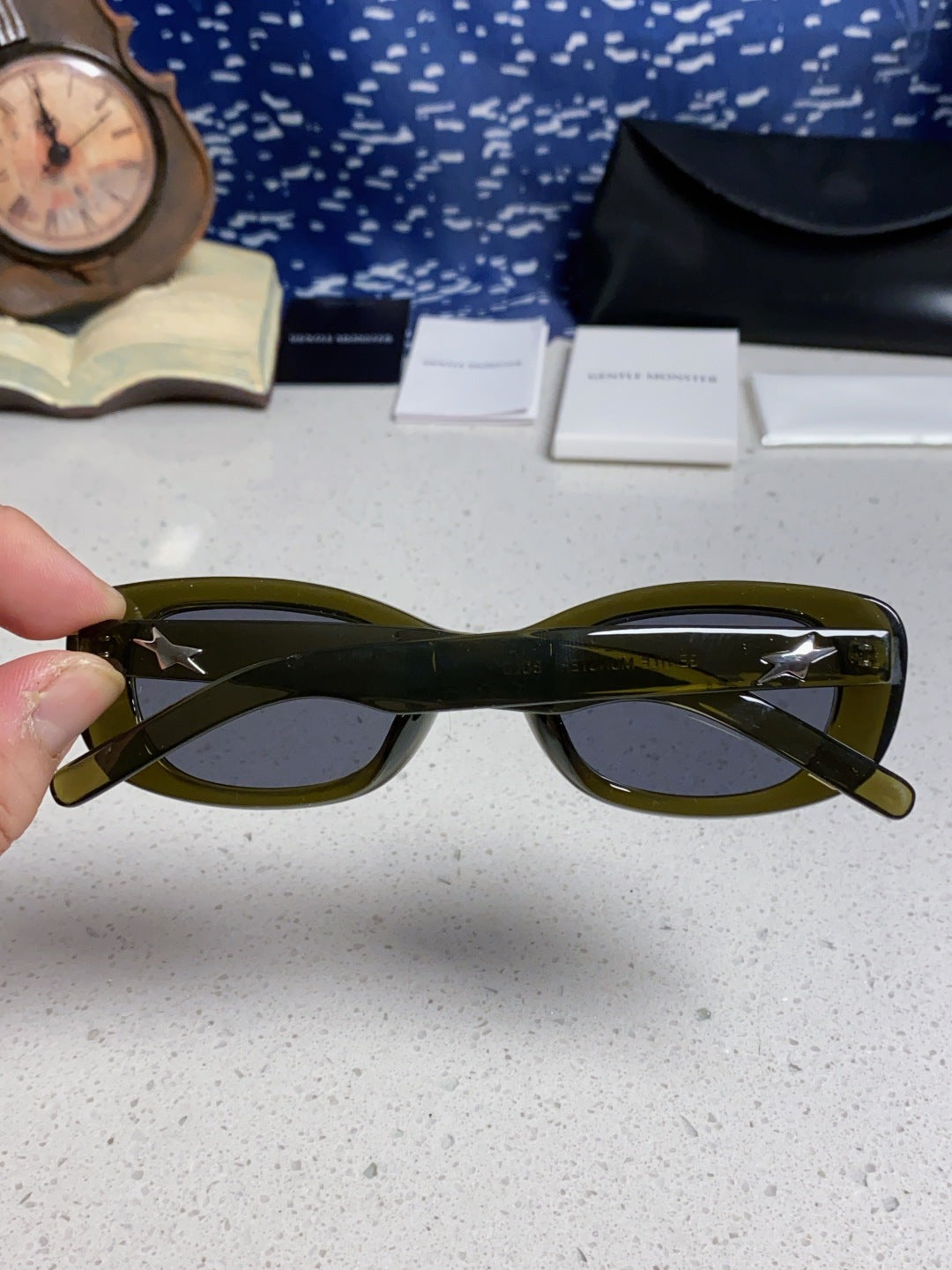 Gentle Monster ORACLE Cat-Eye Black Lens Sunglasses for Women - detail image 5