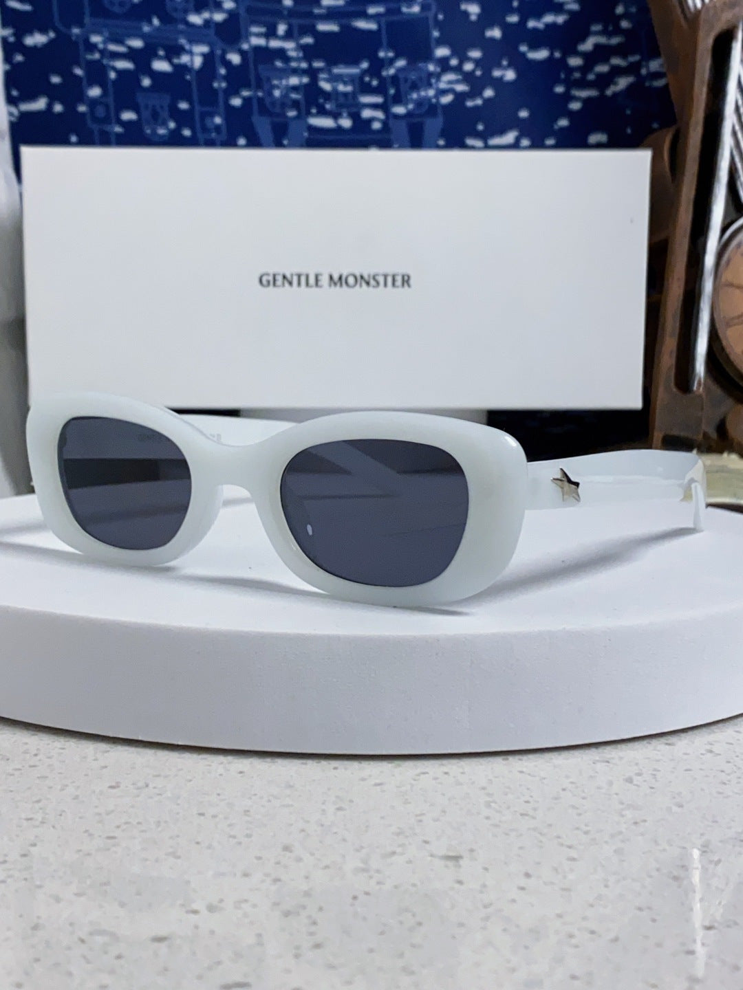 Gentle Monster ORACLE Cat-Eye Blue Lens Sunglasses for Women