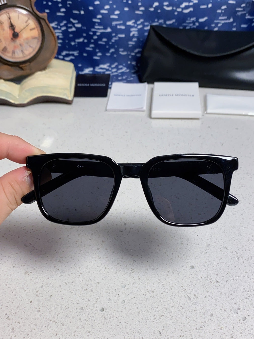 Gentle Monster TR1076 Fashion Black Lens Sunglasses for Men & Women - detail image 4