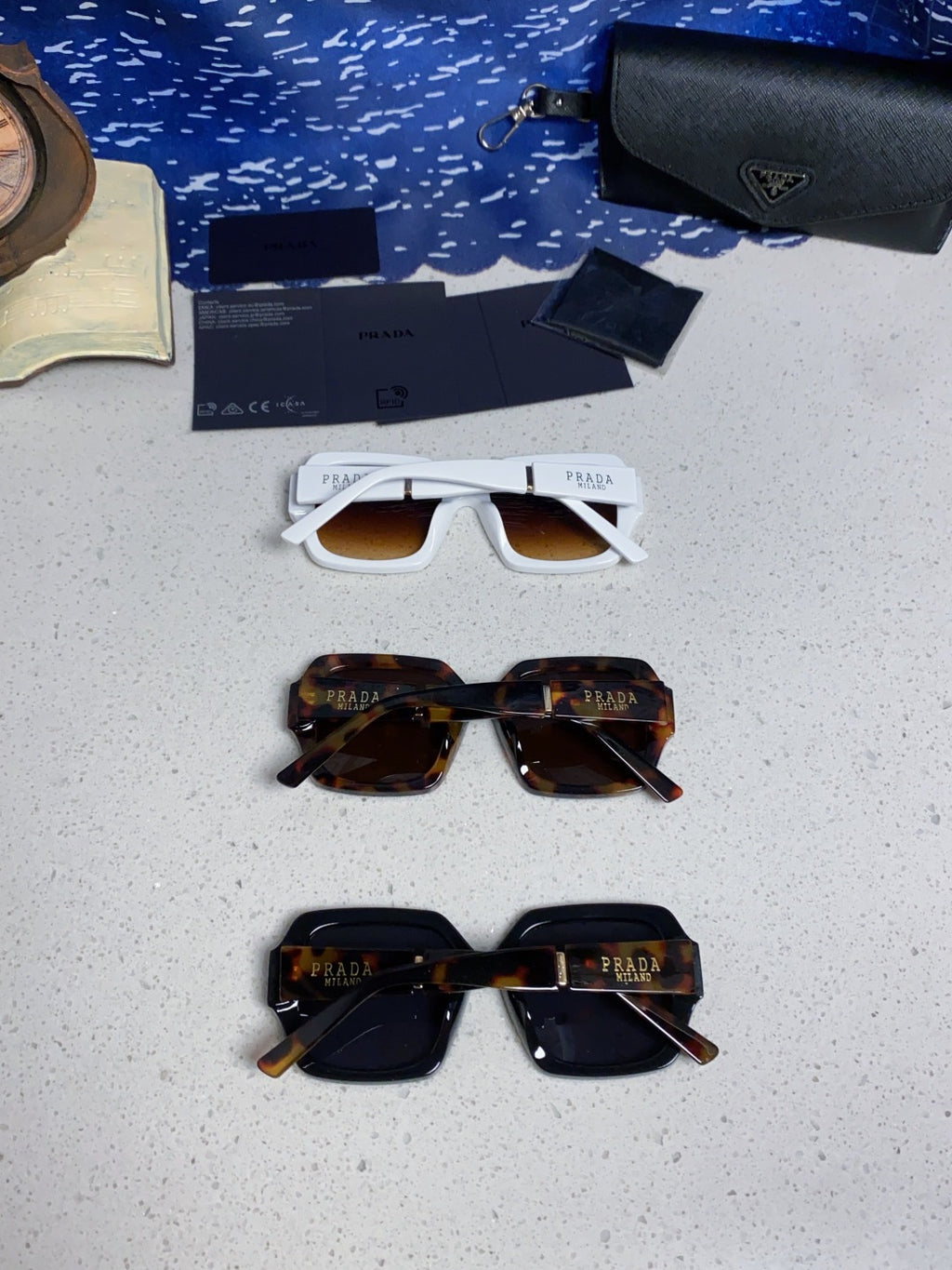 Prada Square Brown Lens Sunglasses for Men & Women - 465606 - detail image 11