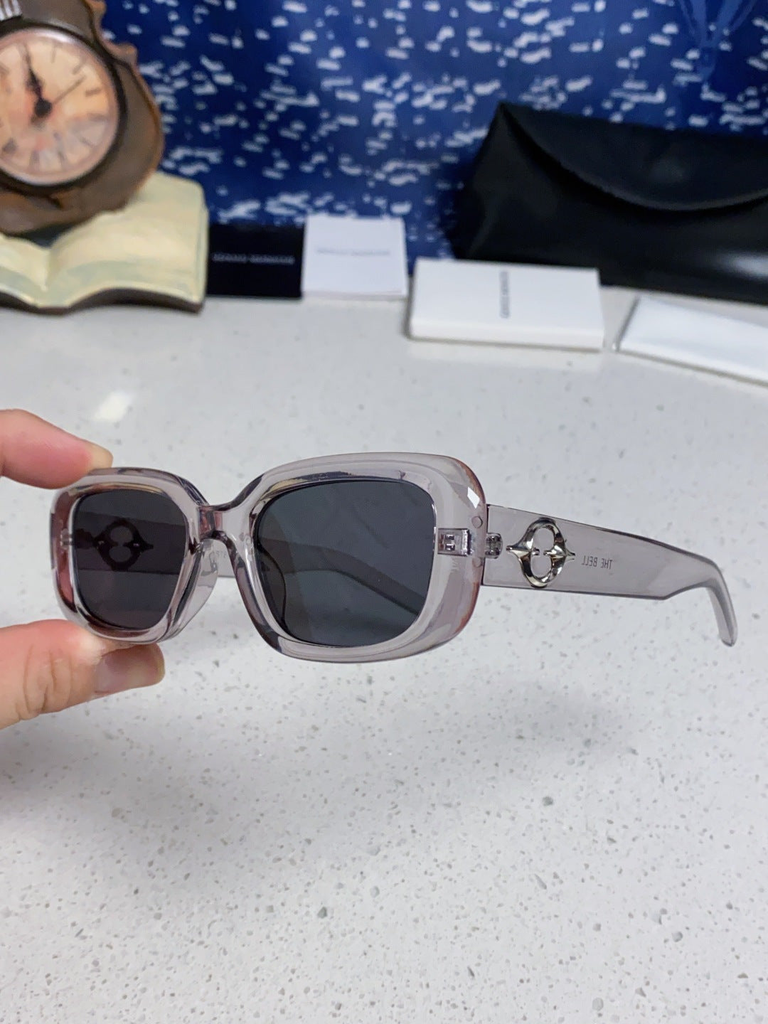 Gentle Monster THE Polarized Square Silver Lens Sunglasses for Men & Women - detail image 6