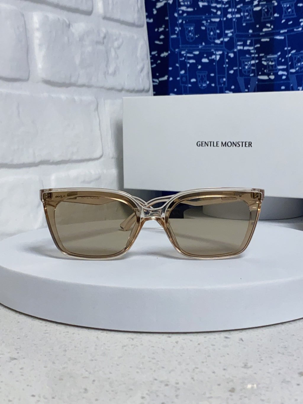 Gentle Monster MONOO Polarized Square Silver Lens Sunglasses for Men - 998471