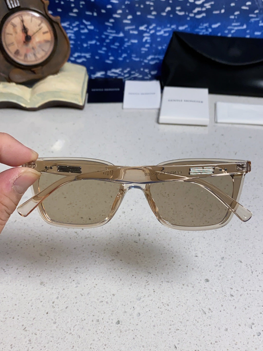 Gentle Monster MONOO Polarized Square Silver Lens Sunglasses for Men - 432943 - detail image 4