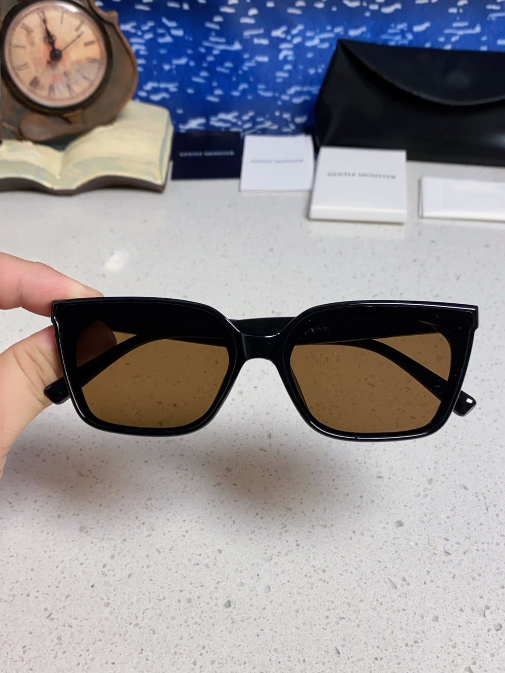 Gentle Monster MONOO Polarized Square Brown Lens Sunglasses for Men & - 432945 - detail image 4
