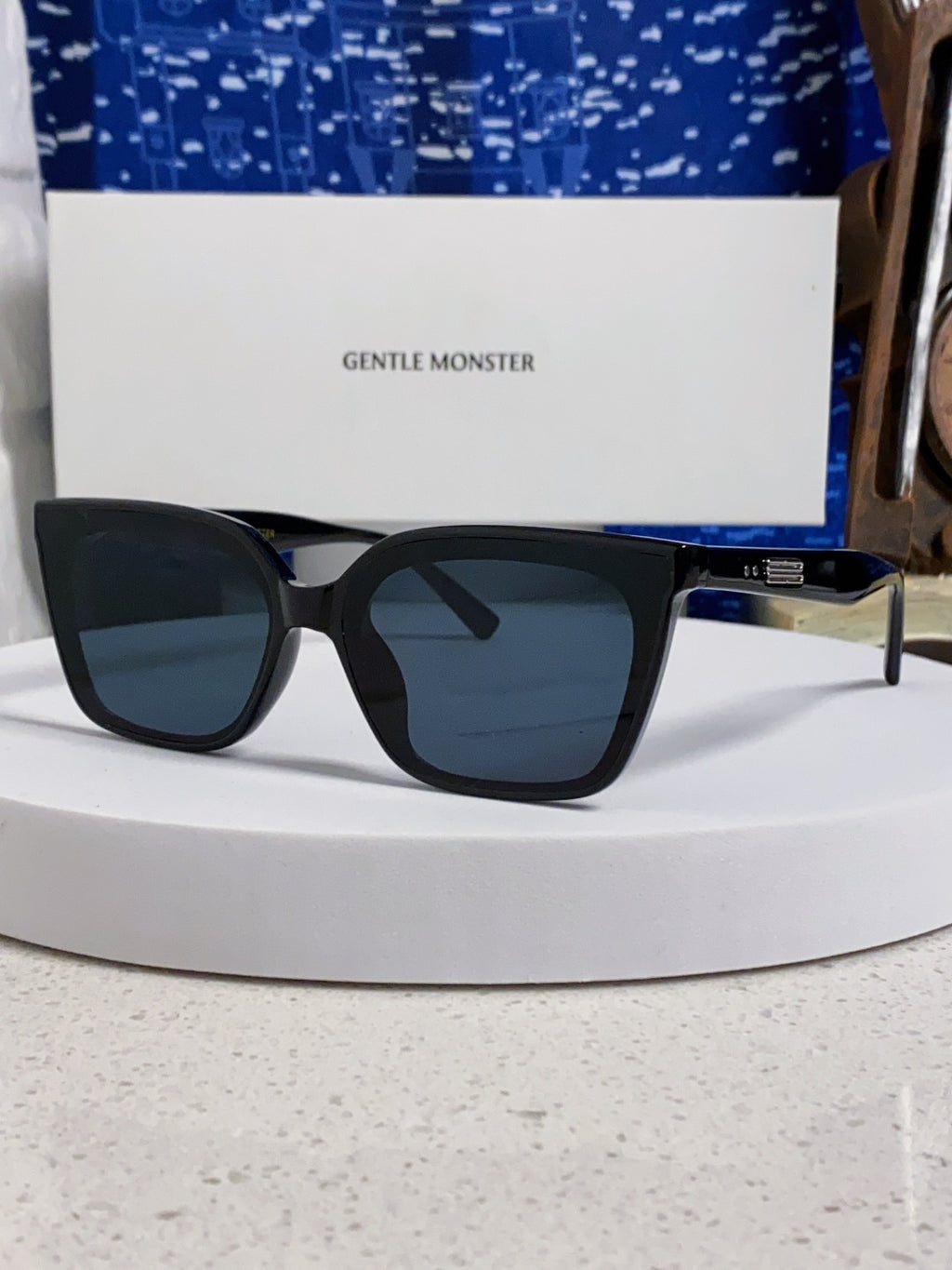Gentle Monster MONOO Polarized Square Black Lens Sunglasses for Men & Women