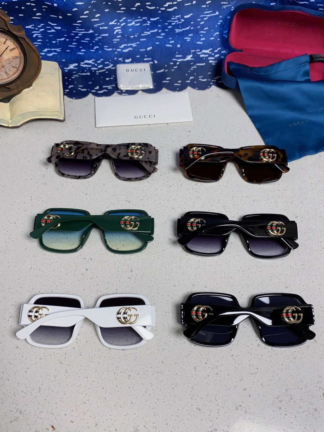 Gucci Fashion Silver Lens Sunglasses for Men & Women - 493349 - detail image 11