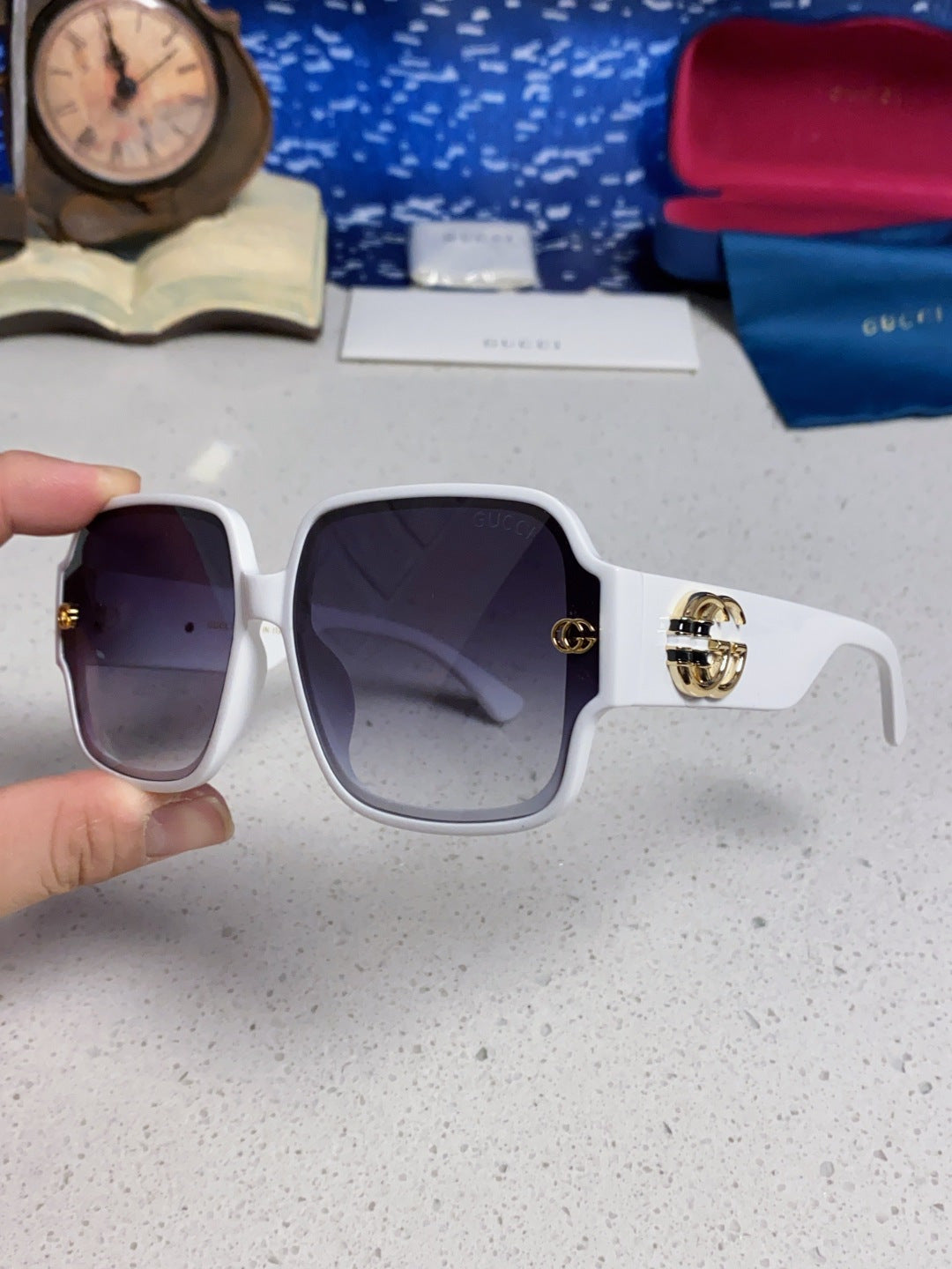 Gucci Fashion Silver Lens Sunglasses for Men & Women - 997549 - detail image 7