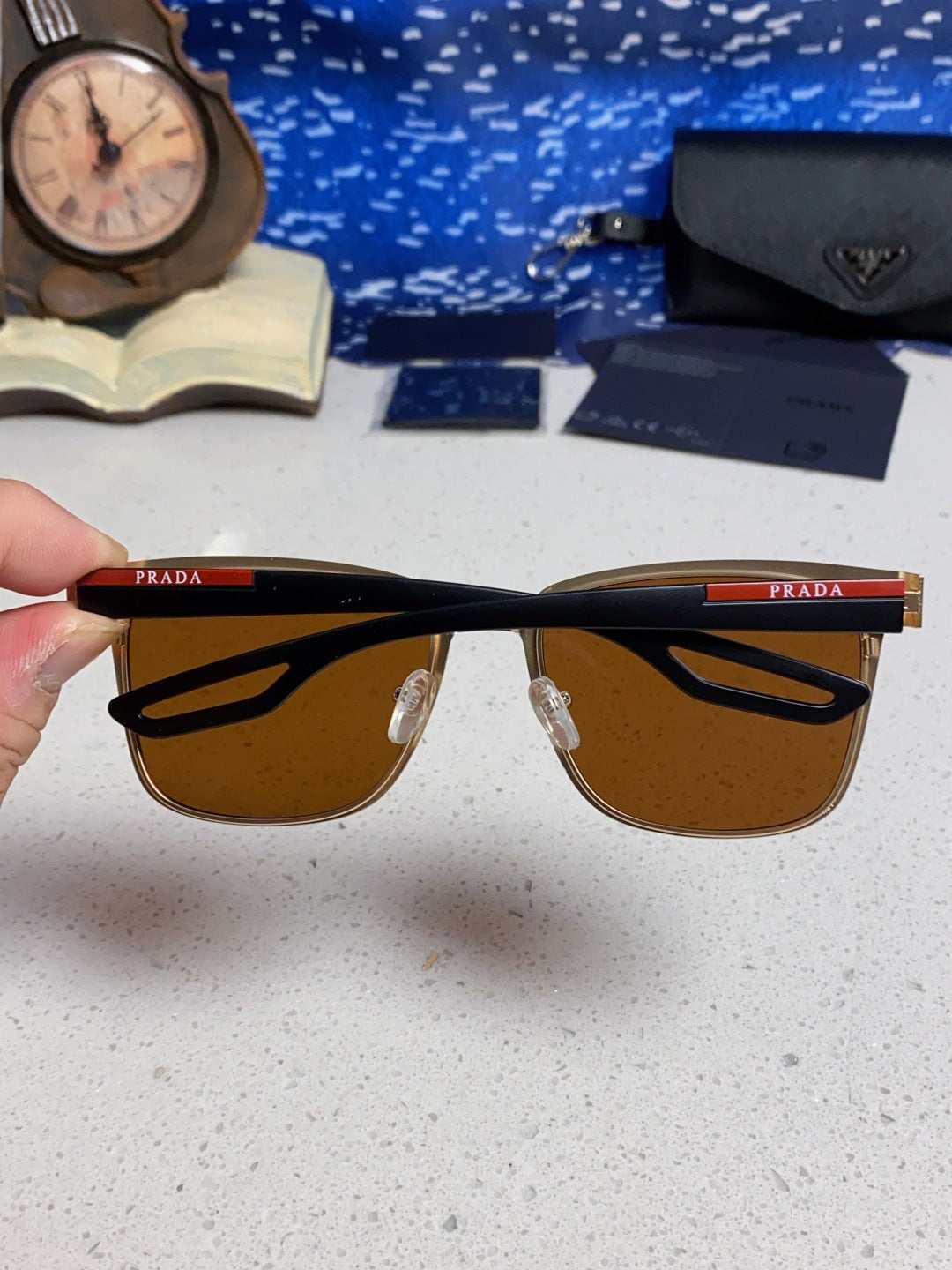 Prada Fashion Brown Lens Sunglasses for Men & Women - detail image 5