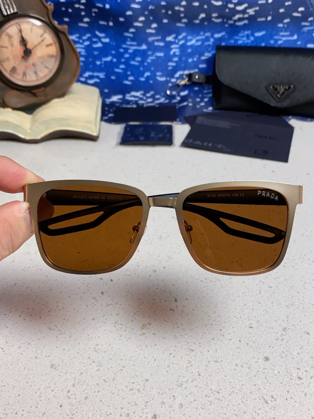 Prada Fashion Brown Lens Sunglasses for Men & Women - 432152 - detail image 4