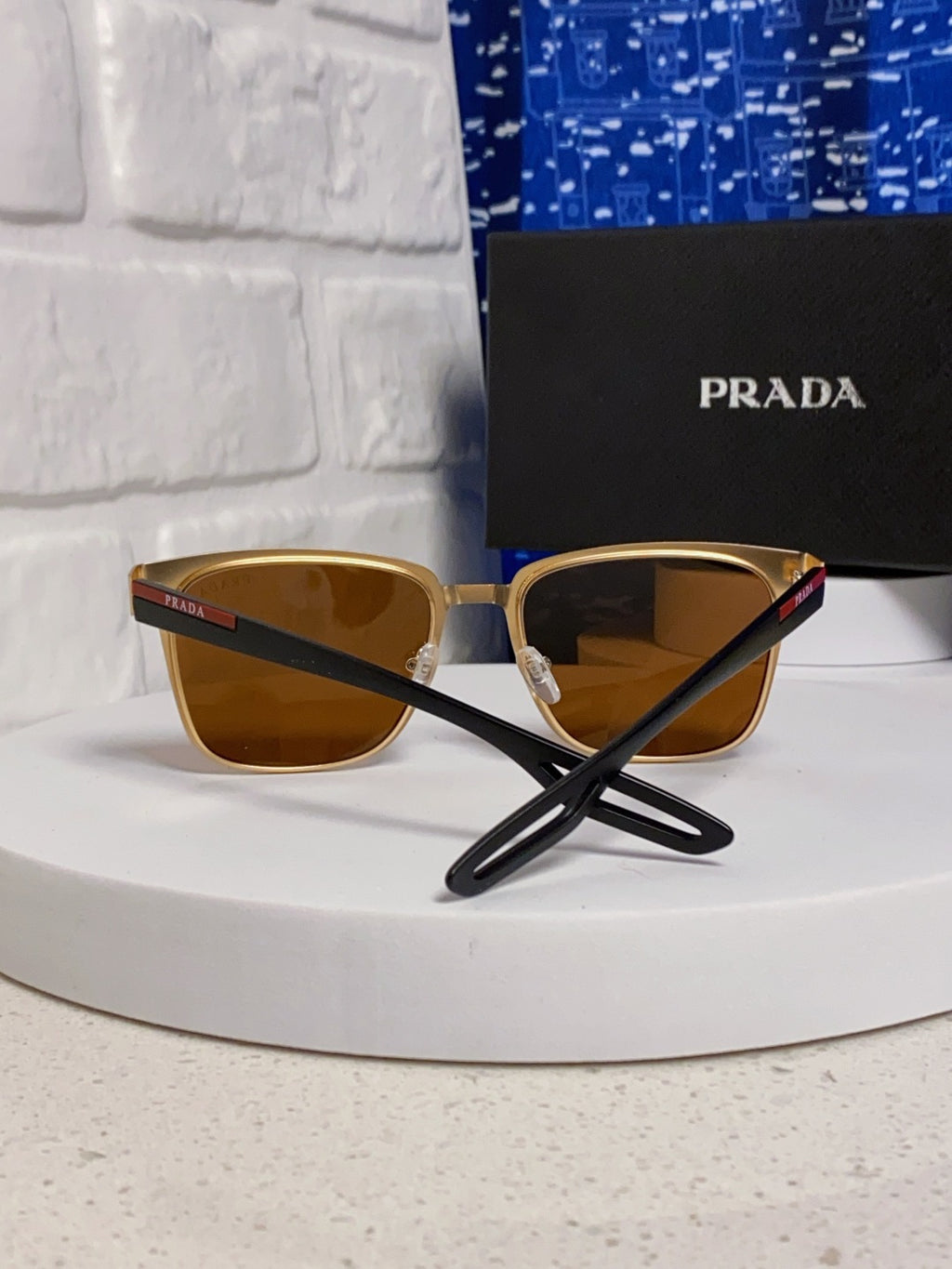 Prada Fashion Brown Lens Sunglasses for Men & Women - detail image 3