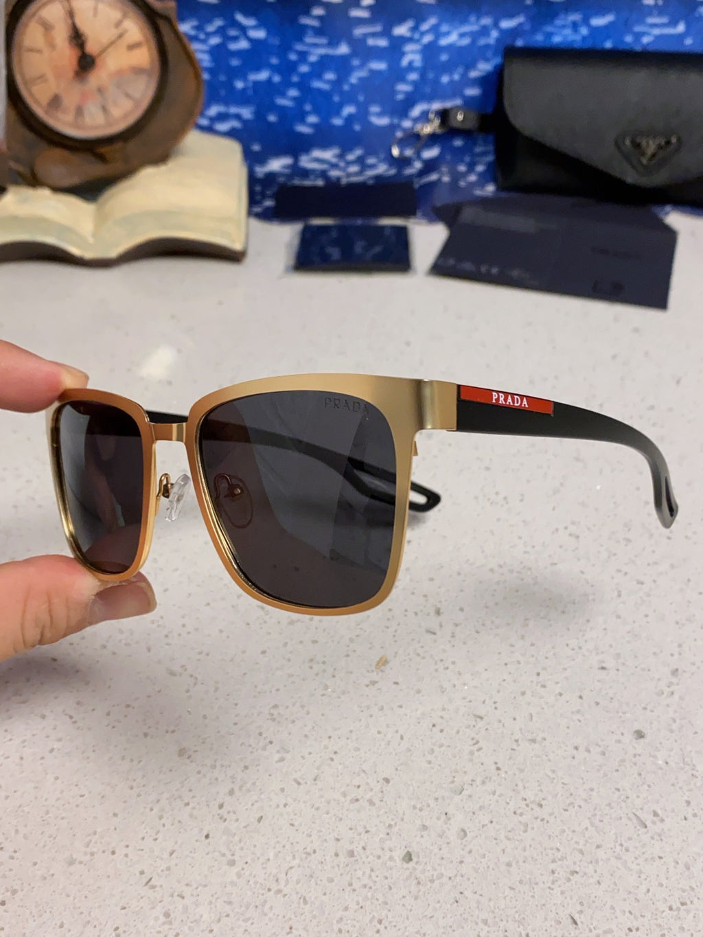 Prada Fashion Silver Lens Sunglasses for Men & Women - 487192 - detail image 6