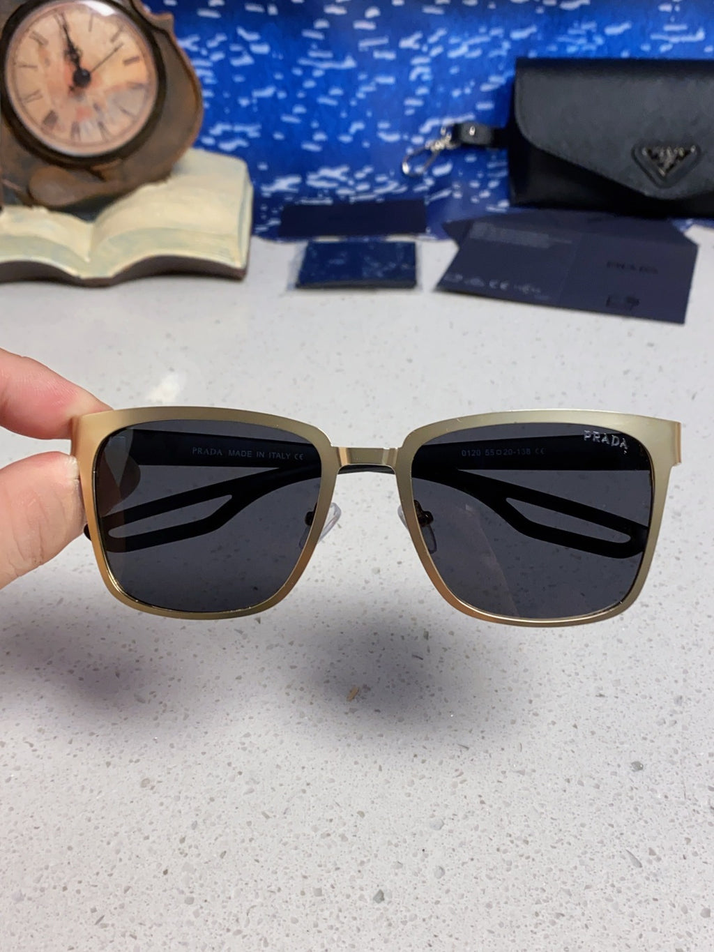 Prada Fashion Silver Lens Sunglasses for Men & Women - 487192 - detail image 4