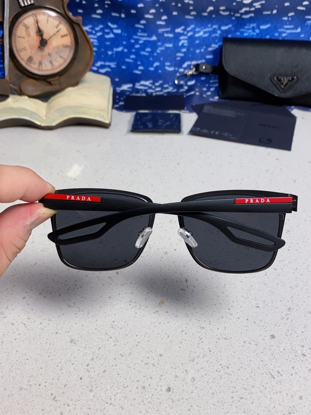 Prada Fashion Silver Lens Sunglasses for Men & Women - 487193 - detail image 5