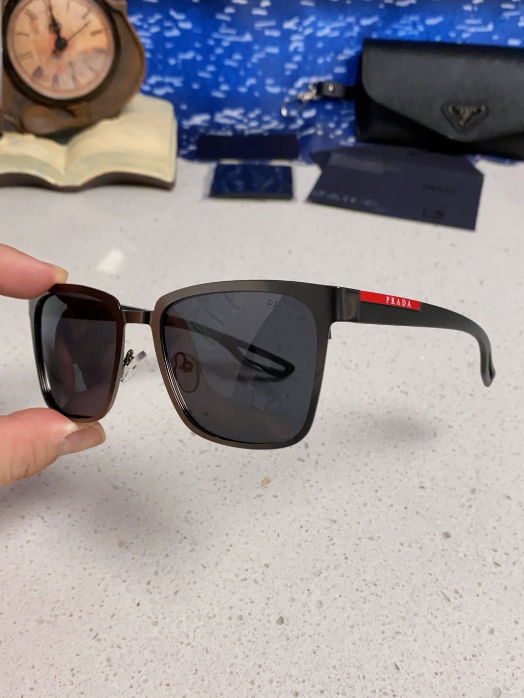 Prada Fashion Silver Lens Sunglasses for Men & Women - 487193 - detail image 6