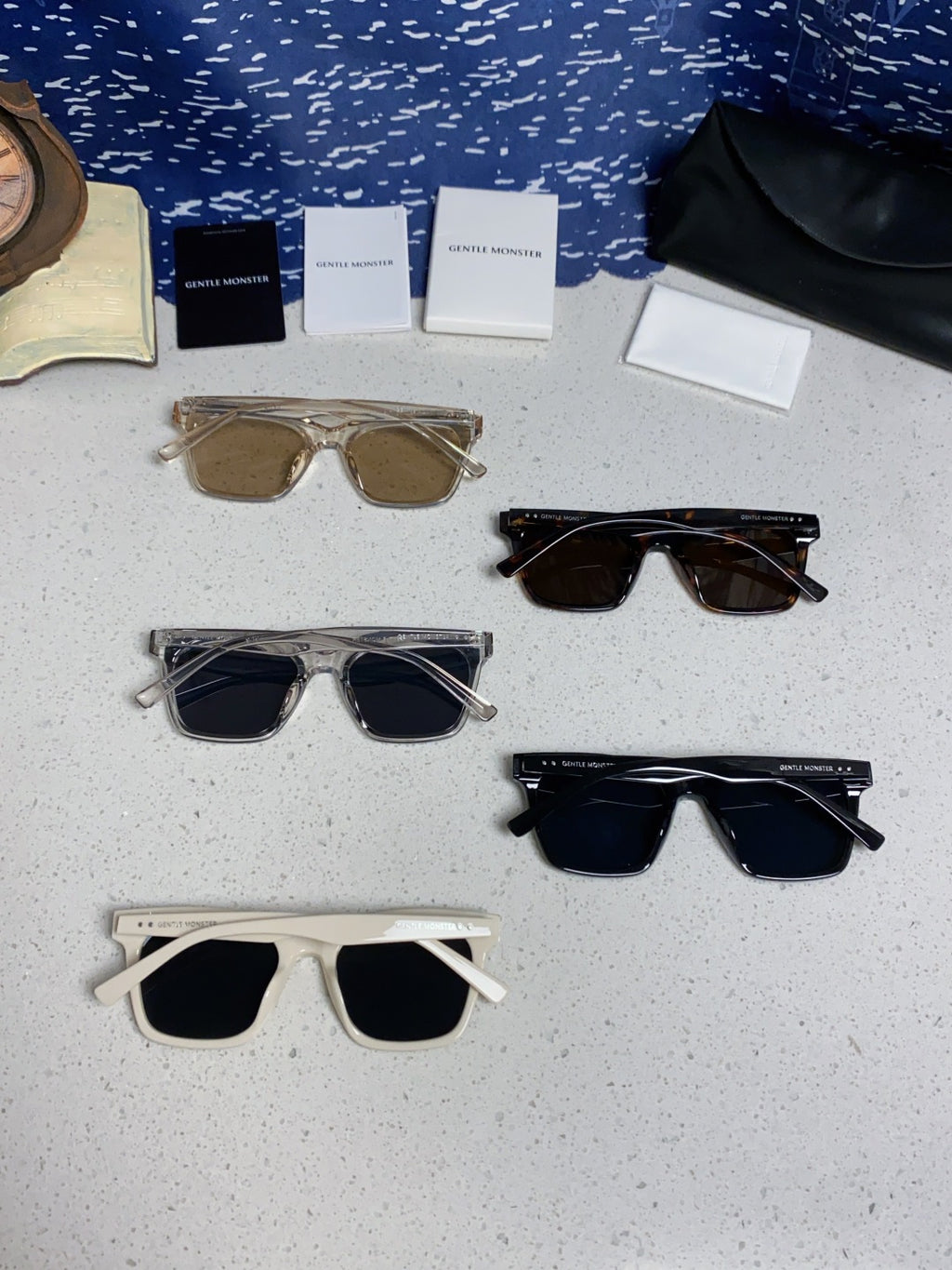 Gentle Monster GEGEN Square Black Lens Sunglasses for Men & Women - detail image 11
