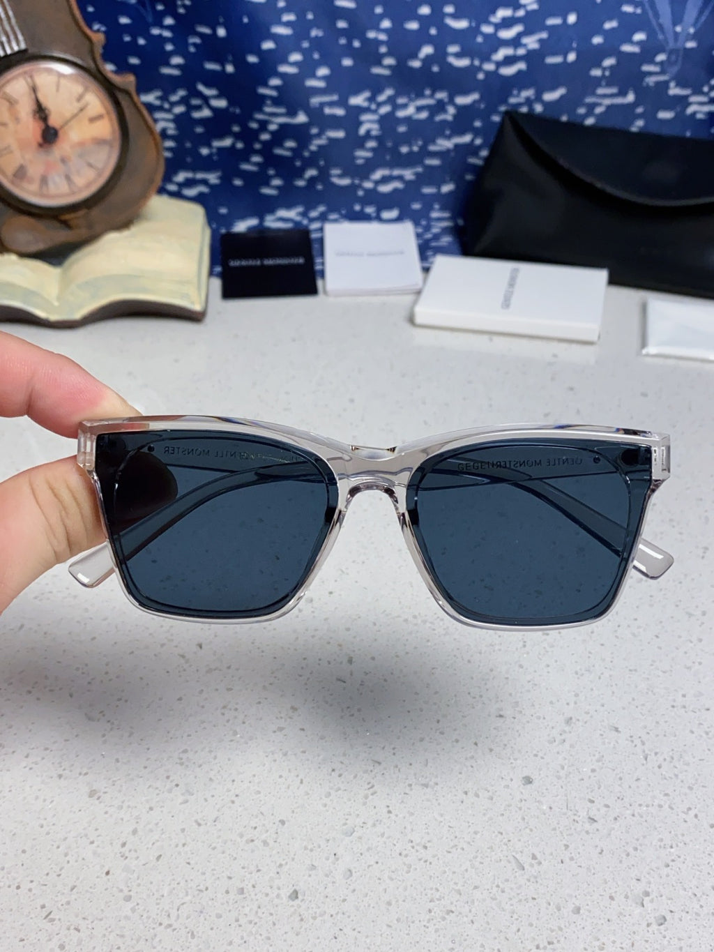 Gentle Monster GEGEN Square Blue Lens Sunglasses for Men & Women - 466380 - detail image 4